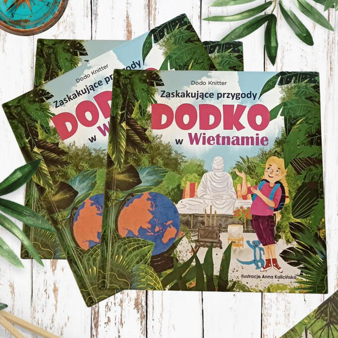 Projekt ilustracji do książki „Zaskakujące przygody Dodko w Wietnamie” – Anna Kalicińska, ilustratorka.